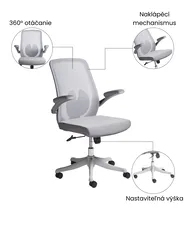 Silla de oficina OVERLORD Gris_1073157