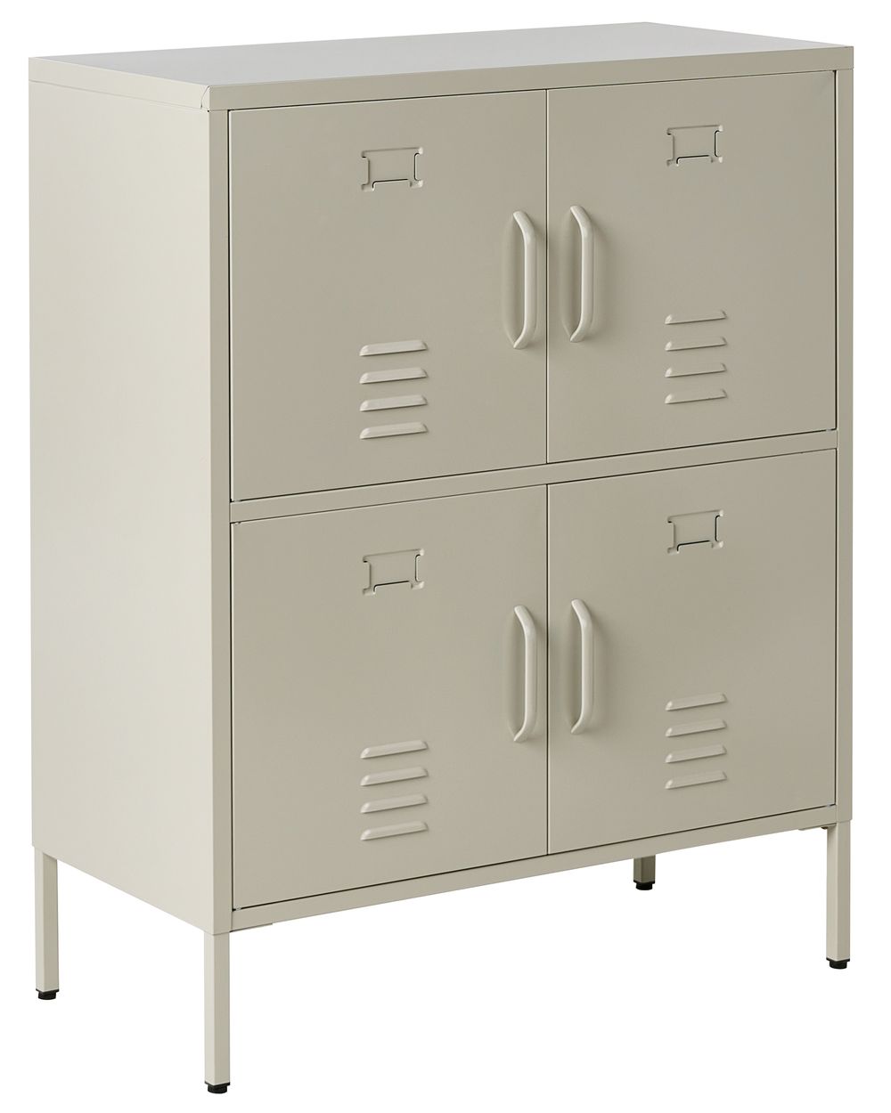 Büroschrank HOLBECK Metall Hellbeige