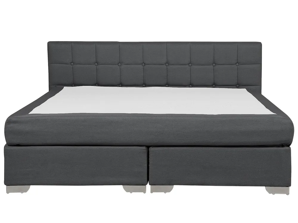 Divan Bed Fabric ADMIRAL 180 x 200 cm (EU Super King) Dark Grey_679050