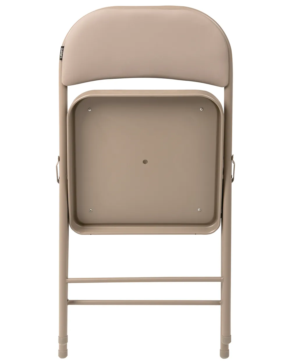 Set of 4 Folding Chairs SHASTA Metal Beige_1039662