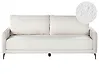 Sofá cama 3 plazas HEMING Bouclé Blanco crema
