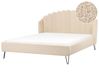 Bed Boucle AMBILLOU 180 x 200 cm (EU Super King) Beige