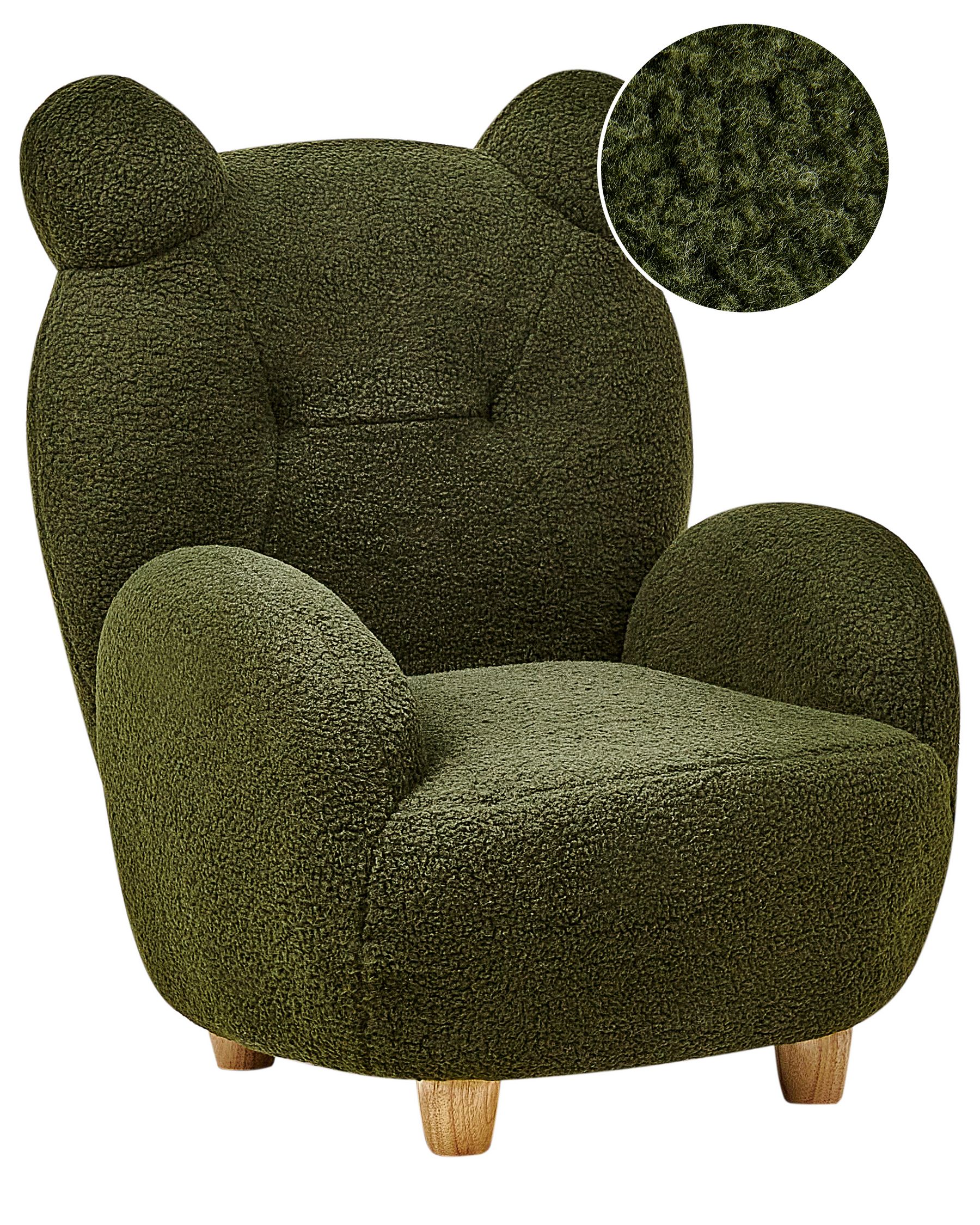 Teddy Kids Armchair Bear Green MELBU_939036