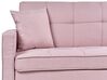 Divano letto 3 posti tessuto rosa GLOMMA_928707