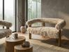 Sofa 2 Seater ILBRO Faux Fur Off-White/ Light Brown