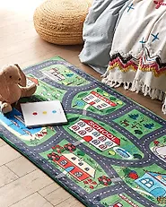 Tapis enfant TUTAK Vert 80 x 150 cm_1177592