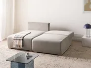 Divano angolare modulare NERBO Tessuto Grigio Lato destro_1035190