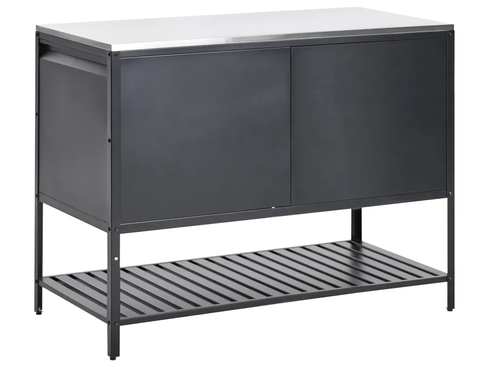 Mobile da cucina per esterni MAENZA Nero Metallo_981350