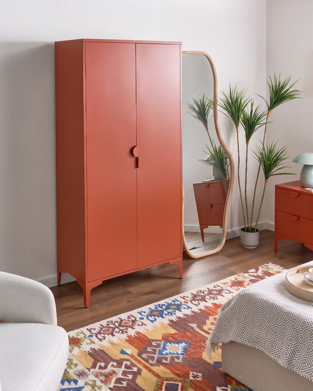Wardrobe ARDURA Golden Brown Metal