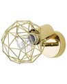 Wandleuchte Metall gold 2er Set Gitter-Design CHENAB_781847