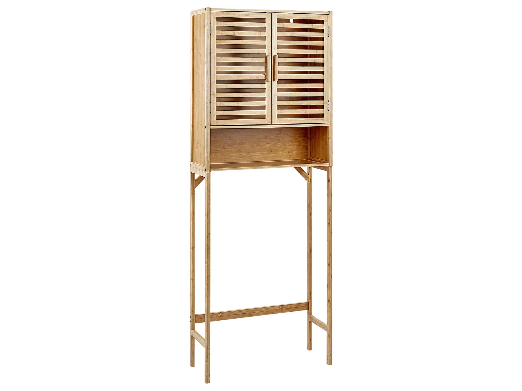 Etagère de salle de bain en bois de bambou clair OKARCHE_926228