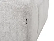 Corner Sofa 3 Seater HOLT with Ottoman Fabric Light Grey Left Hand_960565