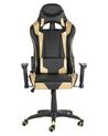 Kancelářská židle černá/zlatá KNIGHT_752204