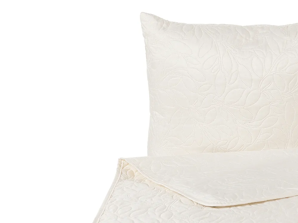 Bedspread with Cushions RUDKHAN 160 x 220 cm Off-White_821919