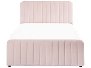 Ottoman Bed LUNAN Pastel Pink 120 x 200 cm (EU Small Double)_1051424