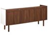 2 Drawer Sideboard White with Dark Wood MADERA_767646