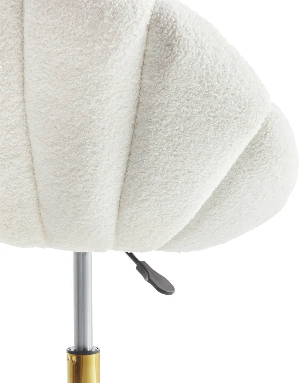 Desk Chair ANNABELLE Boucle White_949939