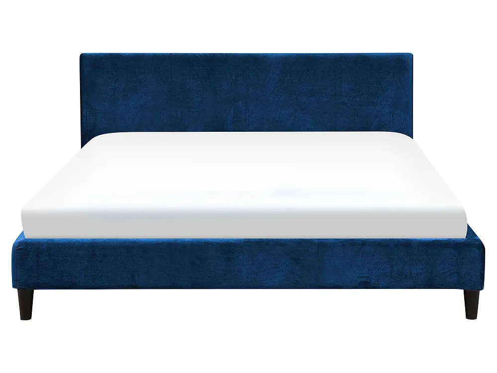 Bed Velvet FITOU 160 x 200 cm (EU King Size) Dark Blue_710111