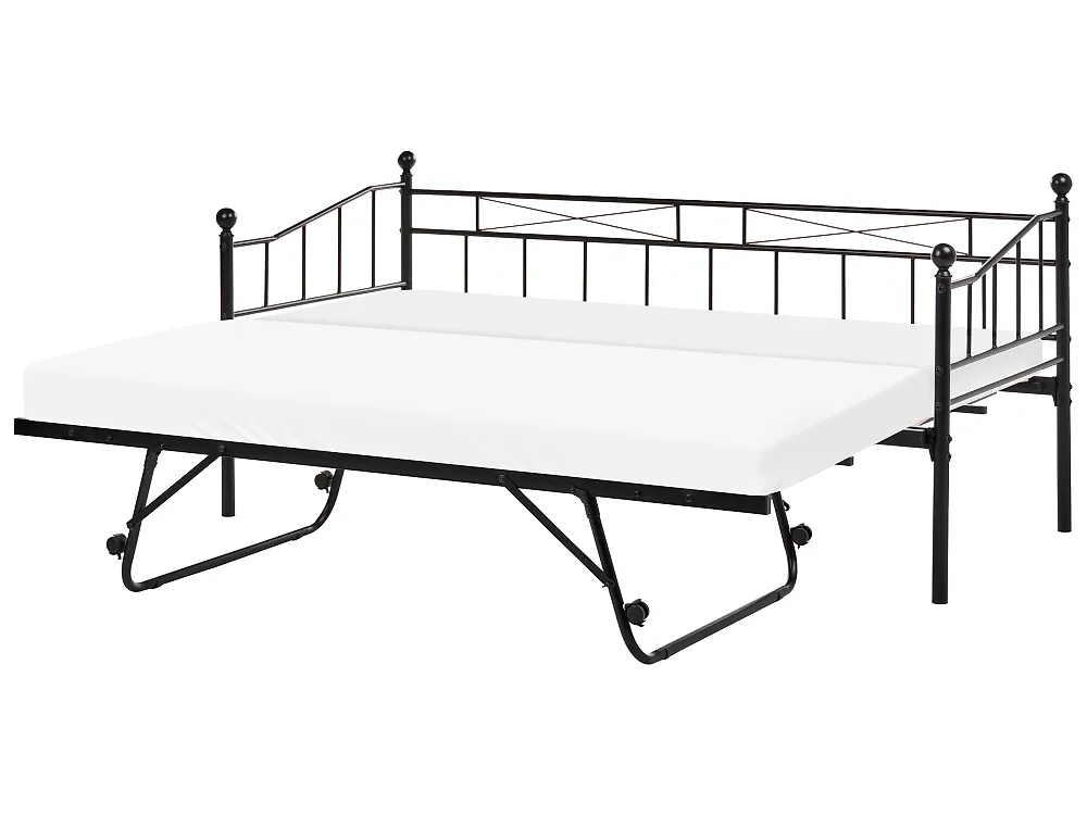 Daybed LOUANNEC, black, 90x200 DEF