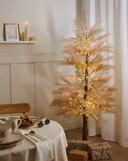 Dekoracja ogrodowa LED HAUGANES 190 cm Choinka Beżowy_1025592