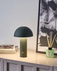 Wireless LED Table Lamp BOJO with Dimmer Metal Dark Green_1022167