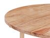 Table de salle à manger à rallonge 116/156 x 116 cm bois clair LEXINGTON_923736