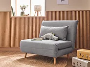 Sofa rozkładana jednoosobowa SETTEN Jasnoszary_1153728