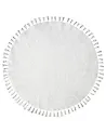 Koberec MITSOBI Biela ø 120 cm Bavlna