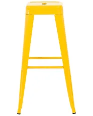 Conjunto de 2 sillas de bar CABRILLO Metal Amarillo_1165838