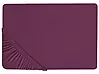 Fitted Sheet JANBU 200 x 200 cm Cotton Burgundy