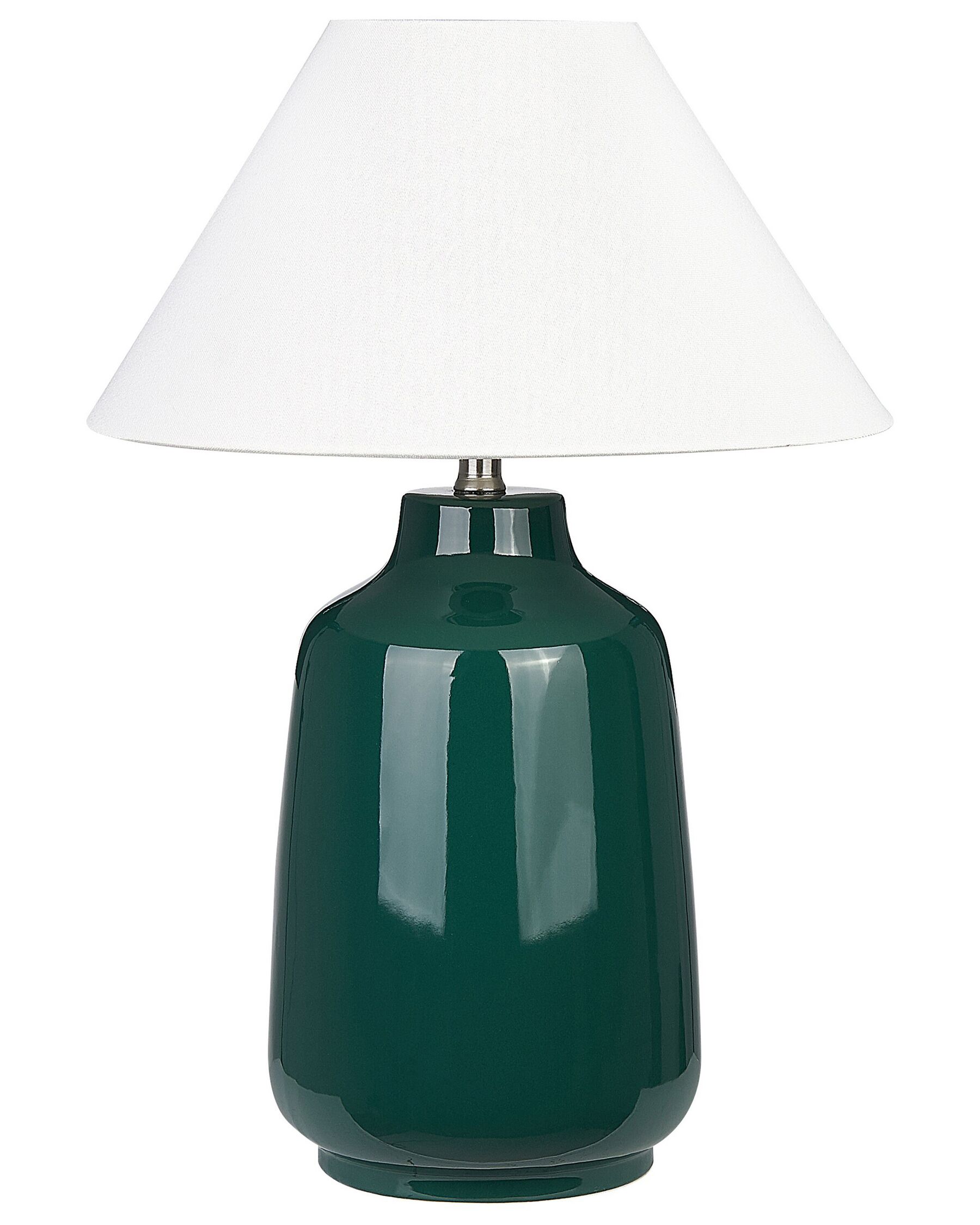 Keramická stolní lampa zelená CARETA_849257