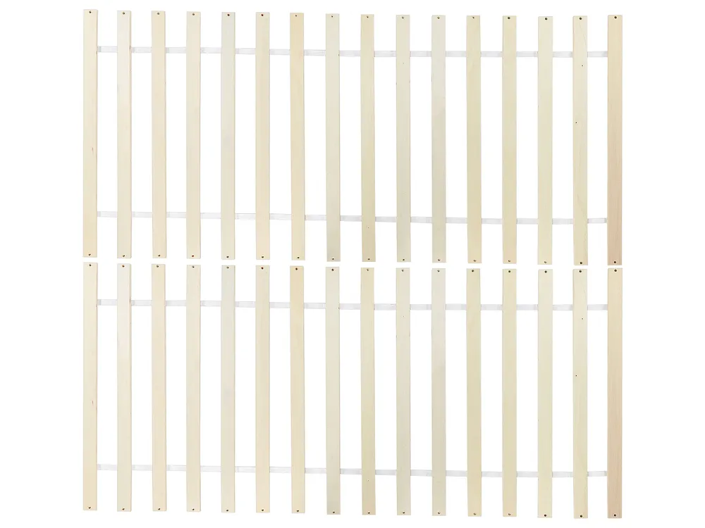 Łóżko Drewno sosnowe SABRAN 140 x 200 cm Biały_1061395