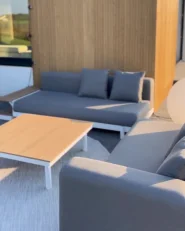 Set di divani angolari da giardino 5 posti MISSANELLO Grigio_1170376