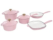Lot de 8 pièces en fonte FEURA Rose pastel_1170231
