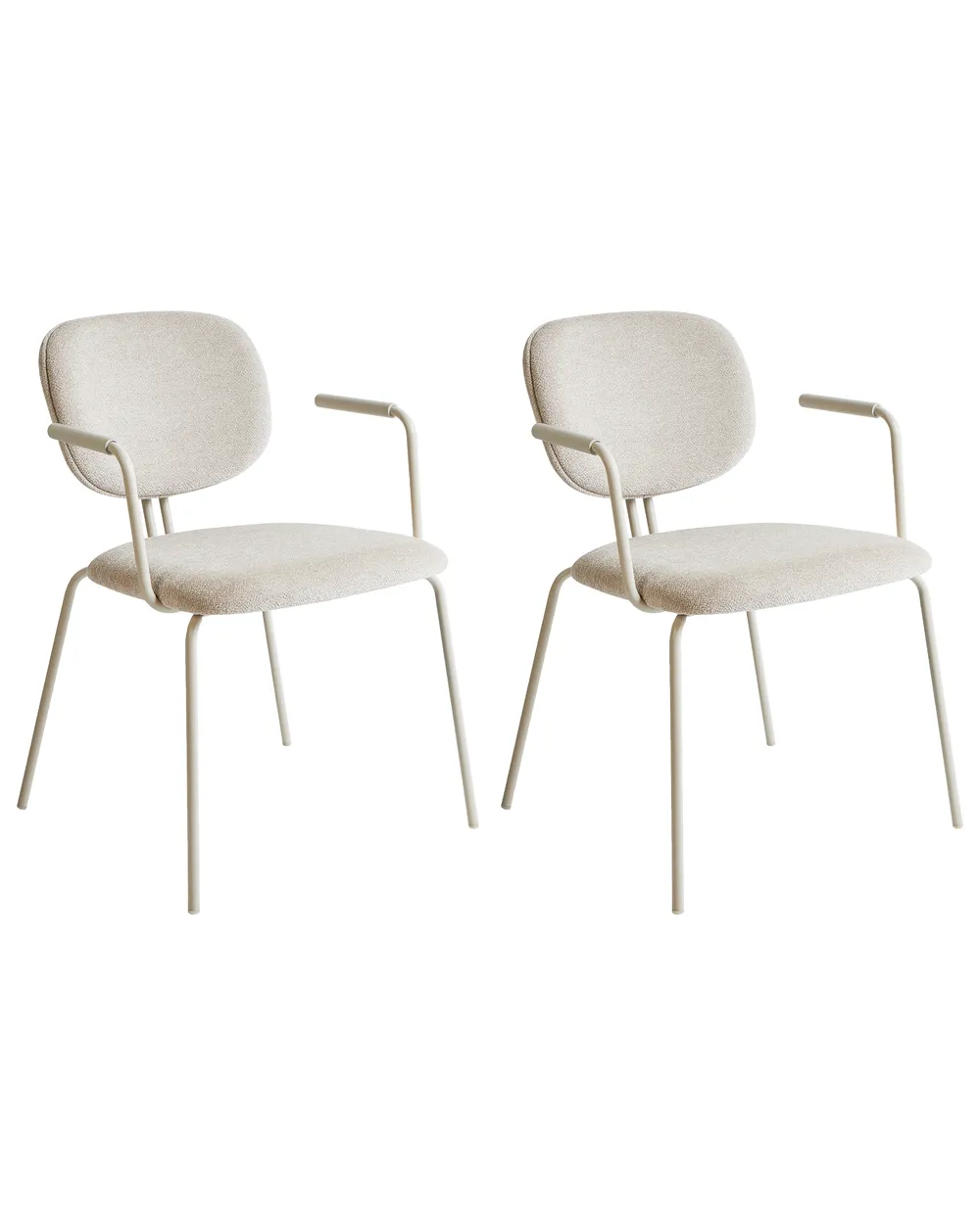 Fusion Living Sedia da Pranzo in Plastica Bianca per Bistrot - impilabile - Per Casa, Ristoranti, Bar
