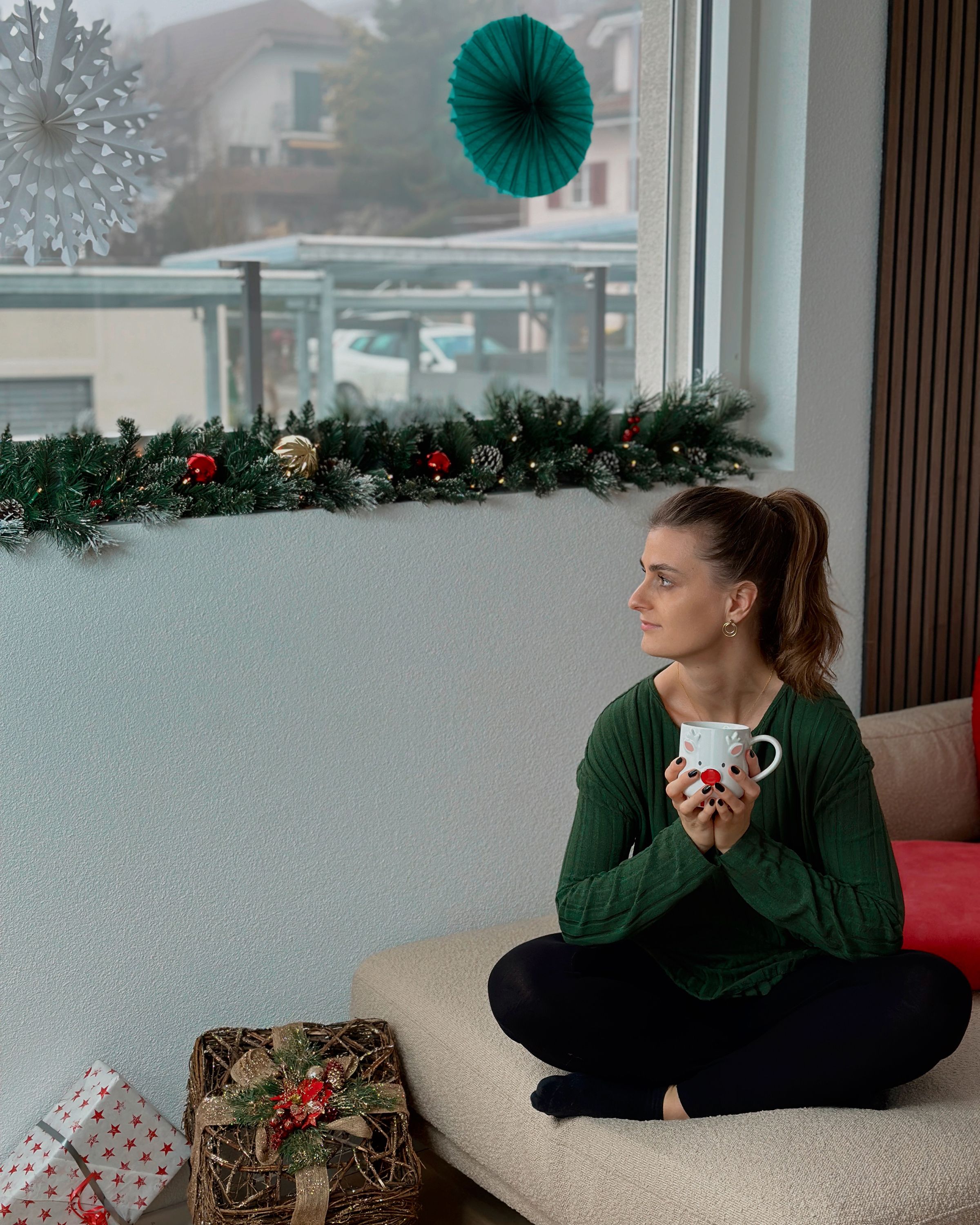 Déco De Noël EDG Enzo De Gasperi - Renne Sferacqua Avec LED - H 50 Cm