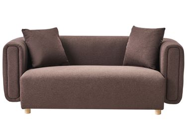 Sofa 2 Seater LILLEROD Fabric Dark Brown | Beliani.pt