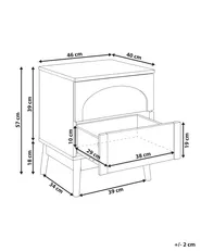 2 Drawer Bedside Table BOULIA Green_1169053
