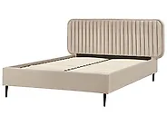 Bed Velvet BRIN 140 x 200 cm (EU Double) Taupe_1178959