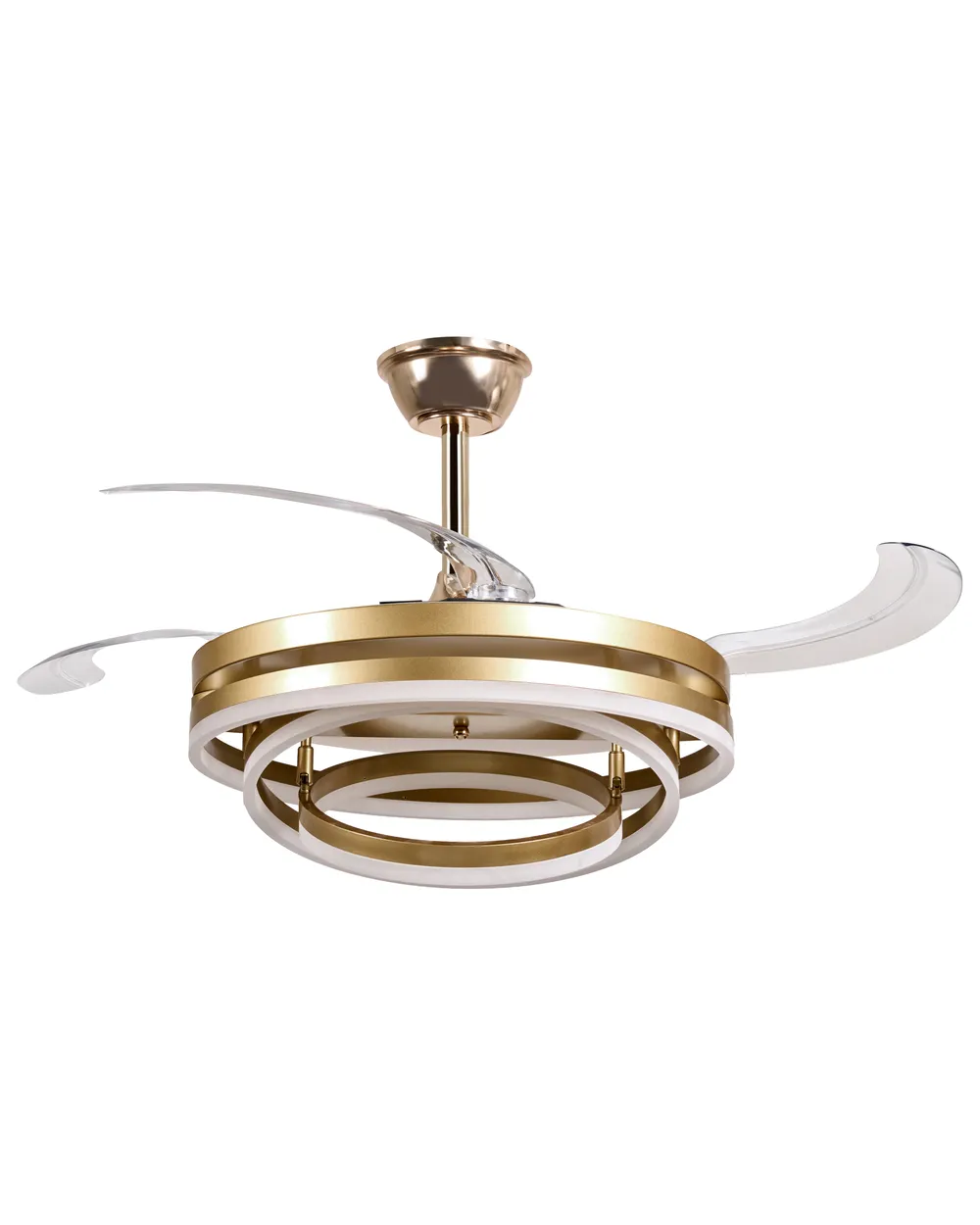 Ceiling Fan with Light AUCILLA with Remote LED Gold_1125711