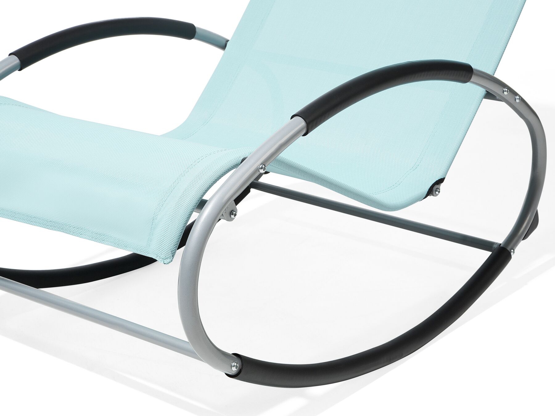 Krzesło ogrodowe bujane jasnoniebieskie CAMPO_689304