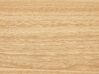Aparador 1 cajón de ratán madera clara/dorado 80 x 40 cm POTOSI_841400