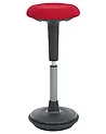 Wobble Stool ESTELL Fabric Red