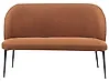 Dining Bench 2 Seater OSBY Fabric Golden Brown