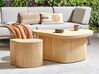 Lot de 2 tables basses en rotin naturel SALANTI_926353