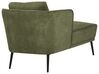 Chaise longue à droite en tissu vert foncé ARTHEZE_930144