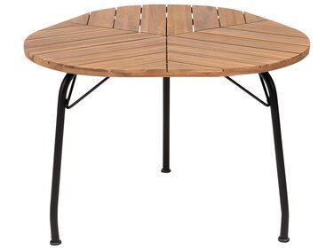 Acacia Garden Dining Table 103 x 106 cm Light Wood VARENNA