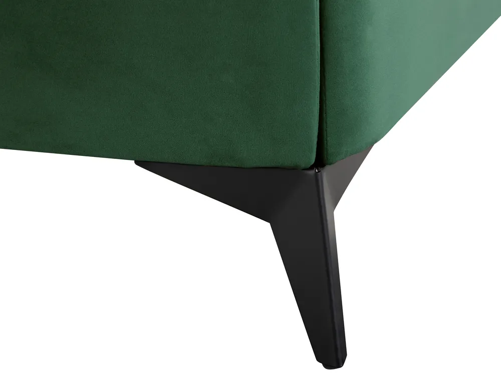 Bed Velvet MELLE 140 x 200 cm (EU Double) Emerald Green_829916
