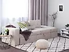 Sofa Bed 3 Seater FALSTER with Storage Fabric Beige