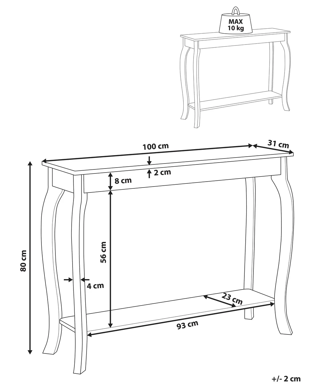 Console Table HARTFORD White_814907